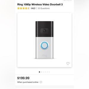 Ring 1080p Wireless Video Doorbell 3